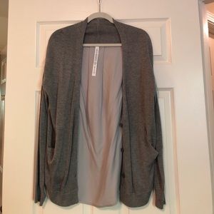 Lululemon gray button up sweater